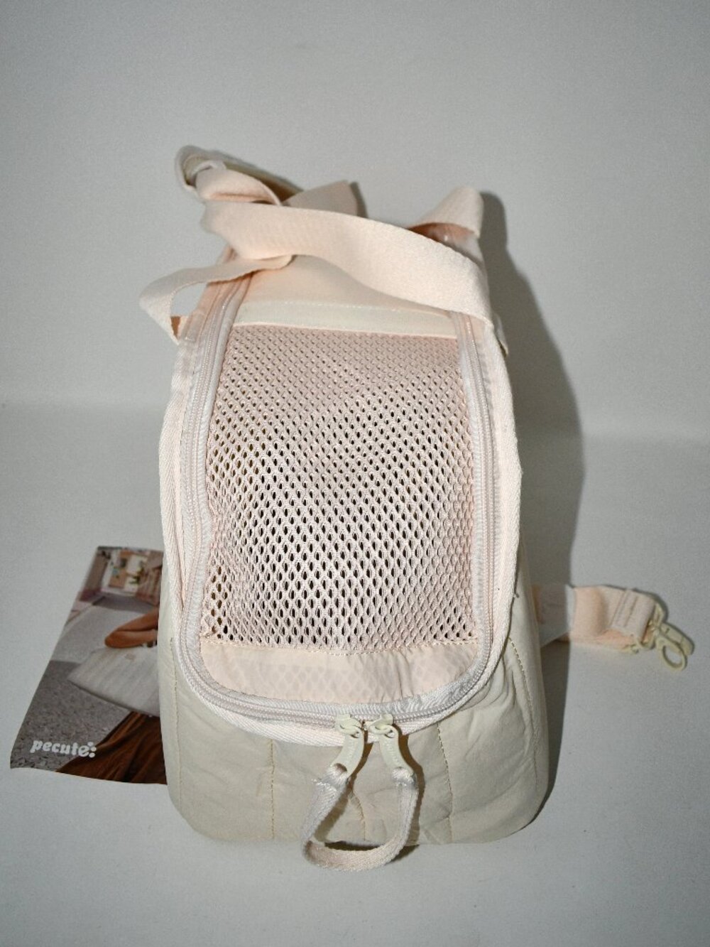 Pecute Dog Purse Carrier, Lightweight Soft-Sided Pet Carrier in Cream NWT - Picture 6 of 11